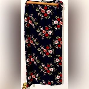 Long floral skirt